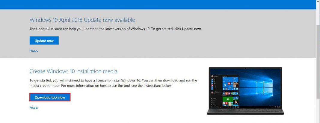 Windows 10 Media Tool Download