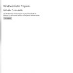cửa sổ đăng kí windows insider program