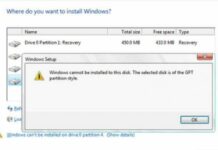 Lỗi “Windows cannot be installed to this disk. The selected disk has an mbr partition table” – Hướng dẫn khắc phục Windows cannot be installed to this disk. The selected disk has an mbr partition table