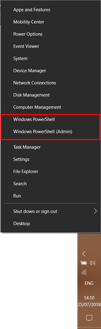 Windows PowerShell Taskbar