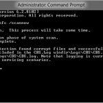Dùng command prompt scan sfc windows detected a hard disk problem