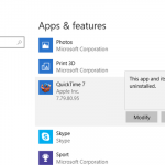 cách gỡ bỏ quick time for windows