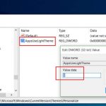huong dan kich hoat dark theme windows 10 regedit 5