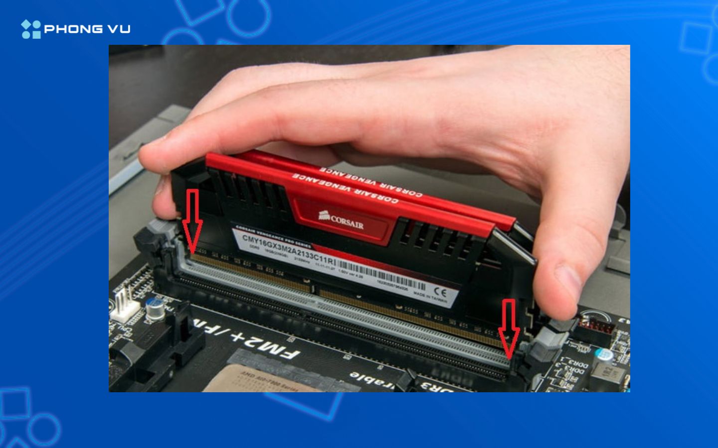 Cắm RAM vào khe theo chuẩn dual-channel để tăng hiệu suất