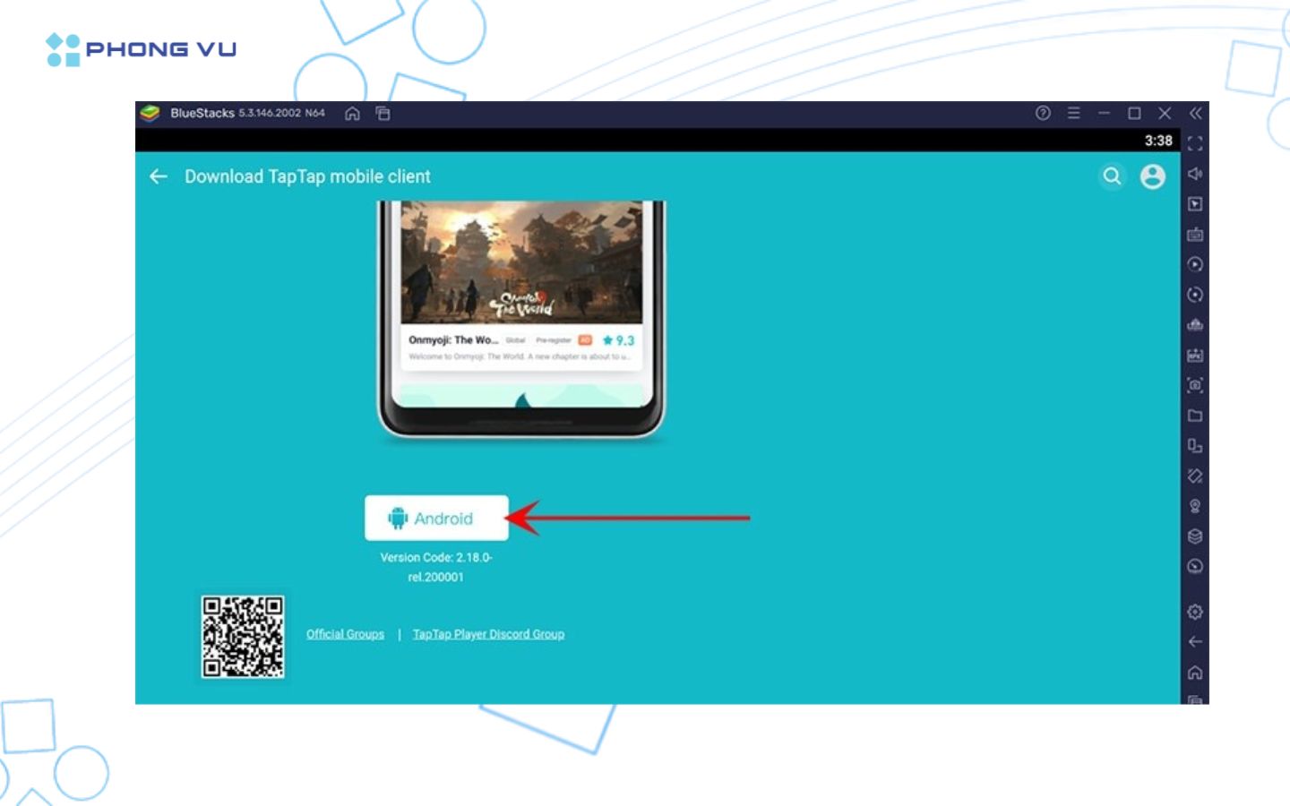 Vào TapTap và tải file cài đặt Android