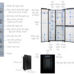 kích thước Tủ lạnh side by side Samsung Inverter 650 lít RS65R5691B4/SV