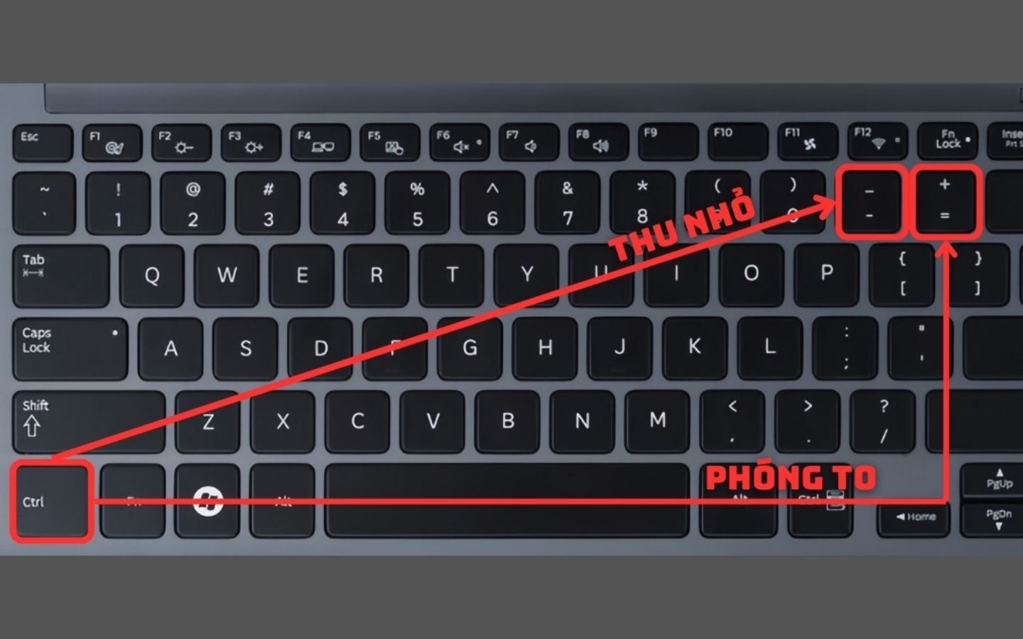 Cách thu nhỏ, phóng to màn hình máy tính Windows bằng phím tắt