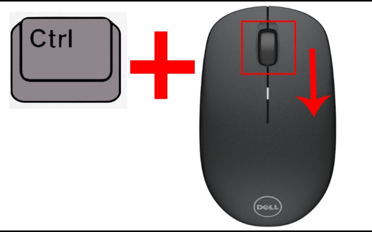 Cách thu nhỏ màn hình máy tính Windows bằng phím Ctrl + con lăn chuột