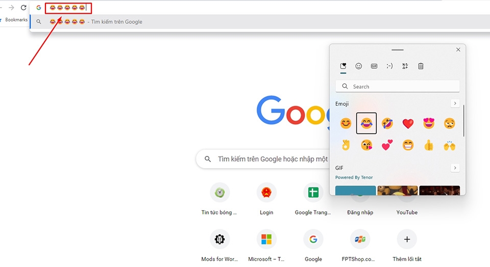 Dán vào bất kỳ ứng dụng nào để lấy emoji. (Nguồn: Internet)