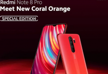 Redmi Note 8 Pro Special Edition có thể màu cam Twllight Orange