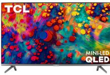 TV TCL 4K 6 series đèn nền Mini-LED và hỗ trợ chơi game 120Hz