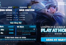 Công bố giải đấu LMHT với giải thưởng cực kì hấp dẫn Logitech G League 2020