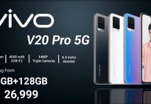 Vivo V20 & V20 Pro ra mắt: cấu hình tốt, giá đẹp, hỗ trợ 5G V20 Pro 5G: Snapdragon 765G, 8GB RAM, 3 camera sau 64MP