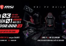 Mua 3 sản phẩm MSI, nhận ngay cơ hội sở hữu cặp ghế gaming siêu phẩm MSI CH120X