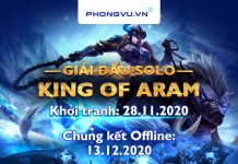 ĐIỀU LỆ GIẢI ĐẤU PHONG VŨ KING OF ARAM – 2020