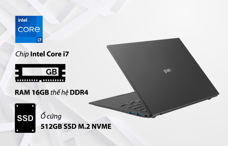 Laptop cho dân kỹ thuật LG Gram 2021 14Z90P G.AH75A5