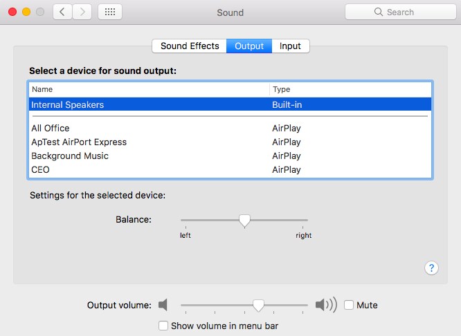 Cài đặt âm thanh cho macbook bị mất tiếng