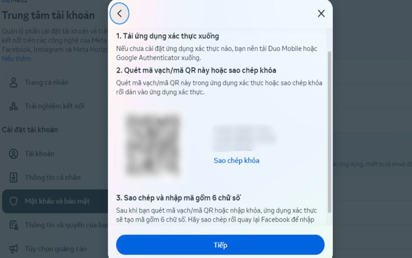 Bảo quản mã khôi phục hoặc USB key ở vị trí an toàn