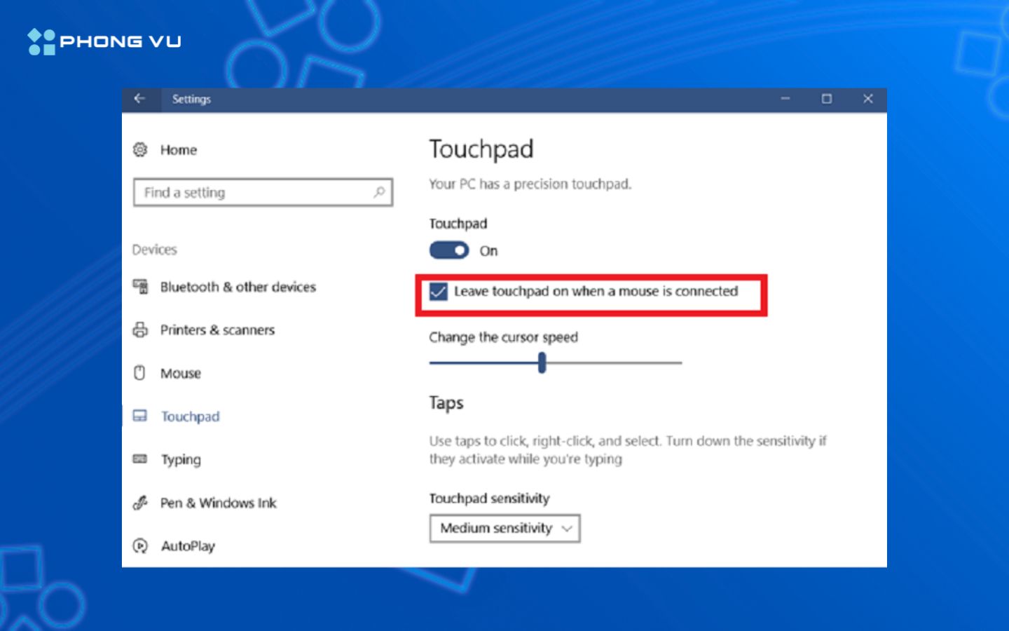 Cách bật/tắt chuột cảm ứng trên laptop Windows nhanh chóng 4 Mở hoặc tắt để kích hoạt