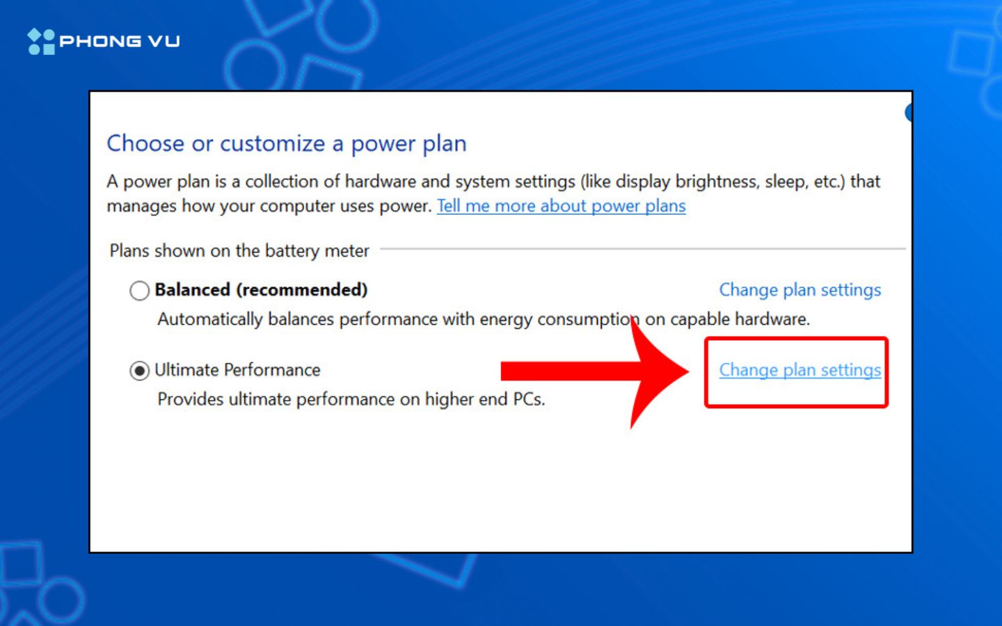 Chỉnh sửa gói điện năng đang dùng