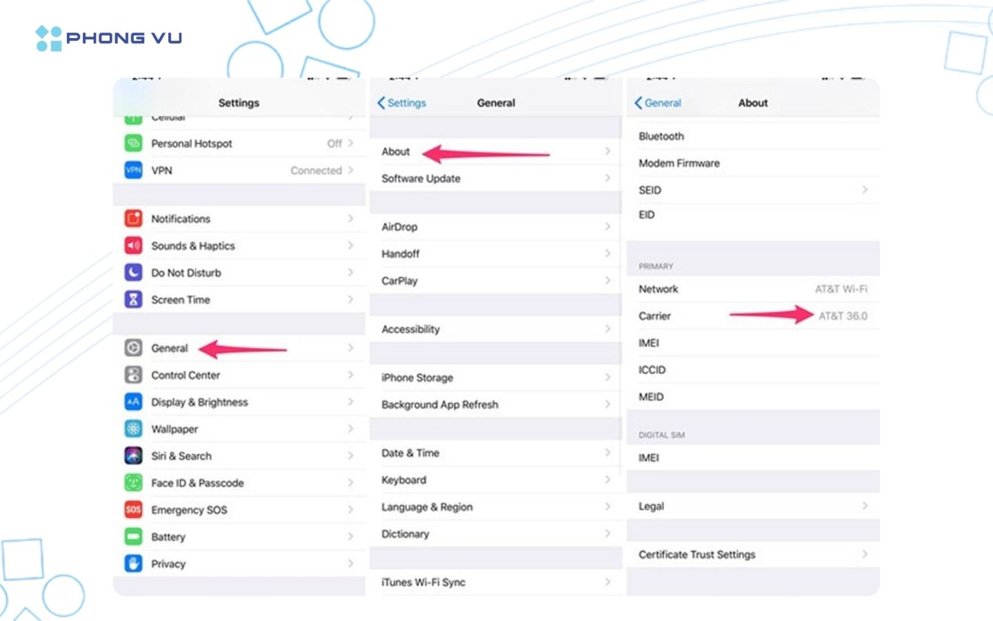 Mở cài đặt vận chuyển để tối ưu hóa kết nối iPhone.