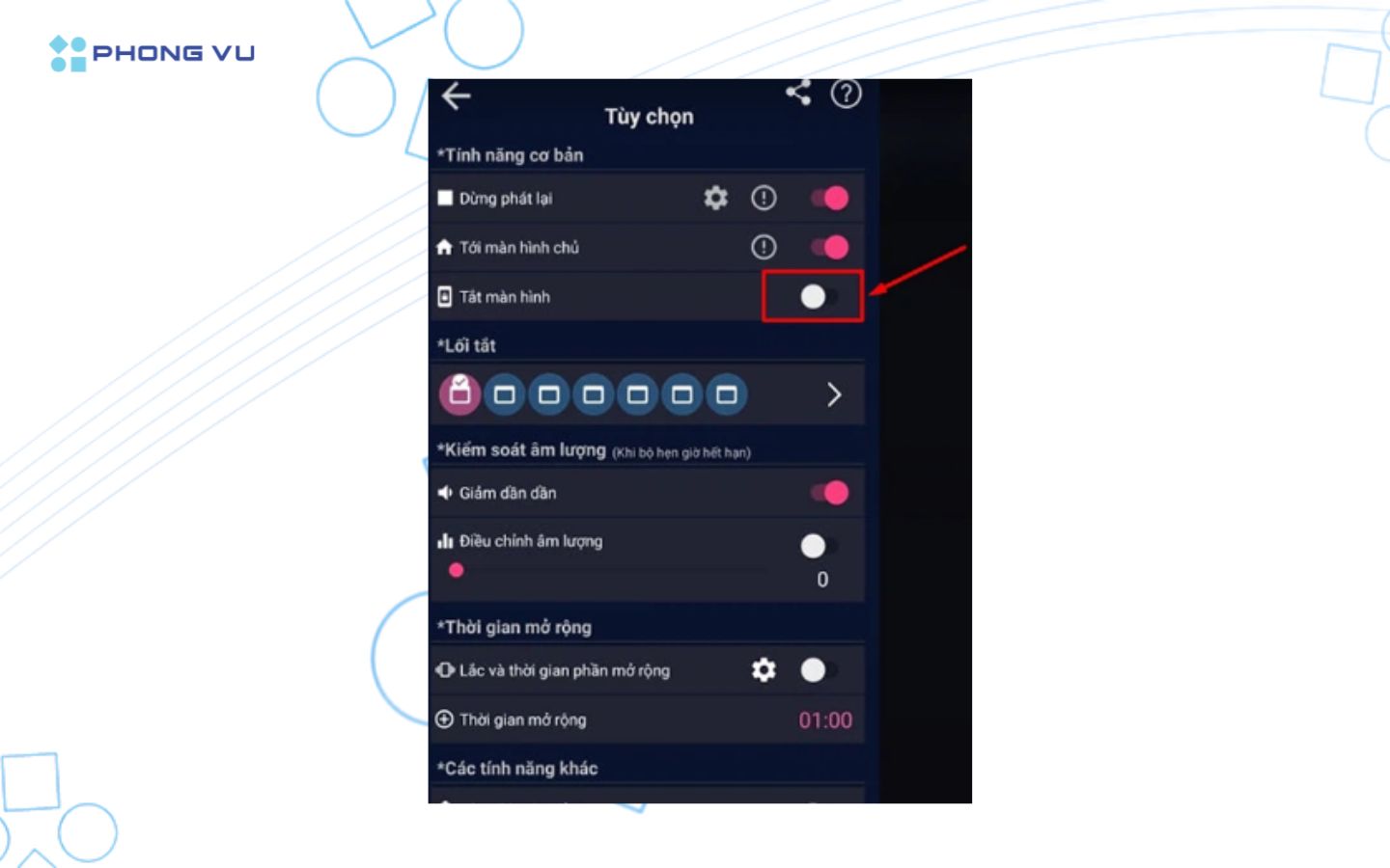 Cách hẹn giờ tắt Youtube tự động trên iOS, Android cực đơn giản 5 Mở menu và truy cập phần “Cài đặt mở rộng” để cấu hình tính năng.