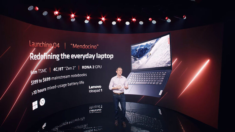 Laptop sử dụng chip AMD mới nhất Mendocino