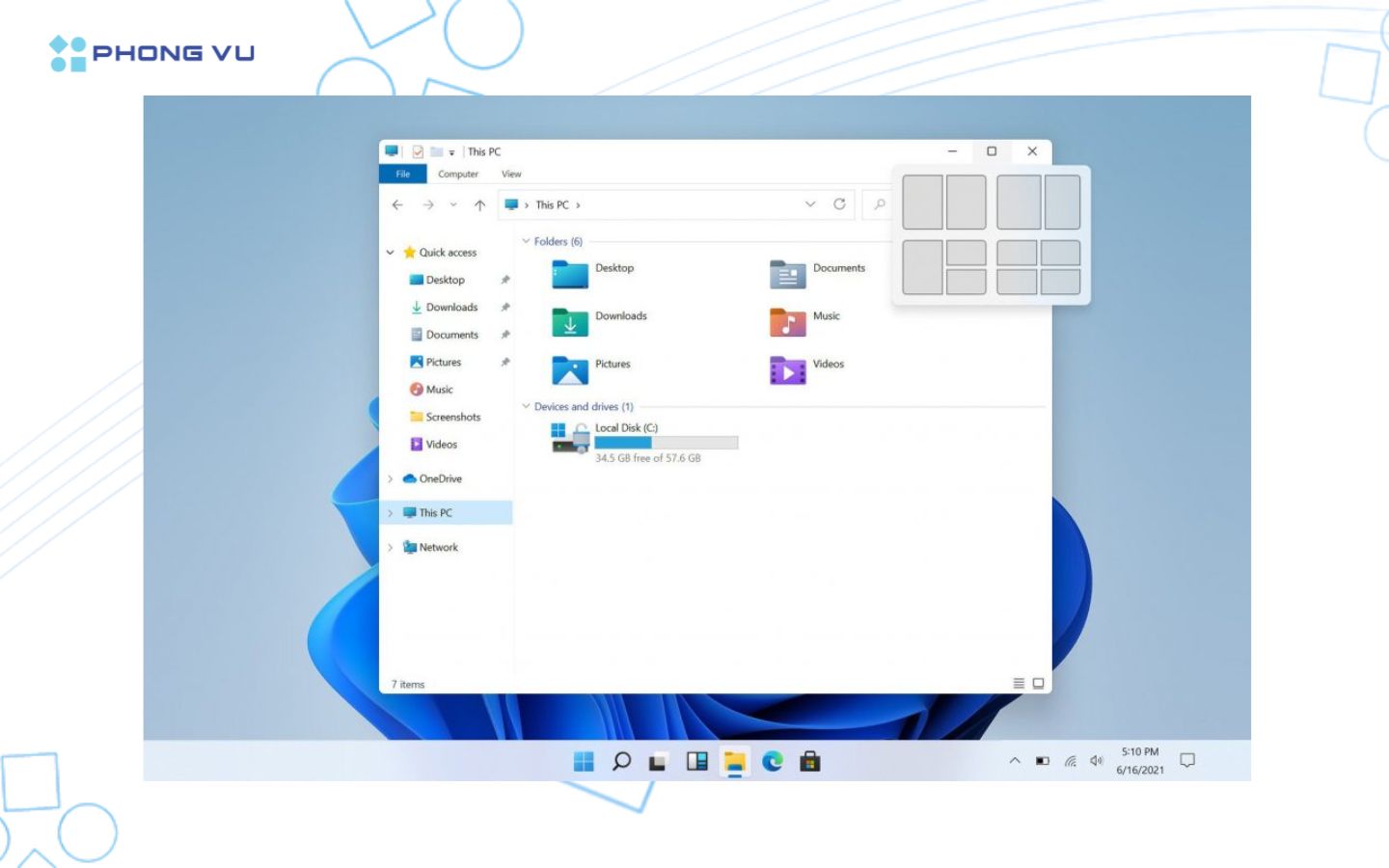 Giao diện File Explorer không thay đổi sau khi nâng cấp