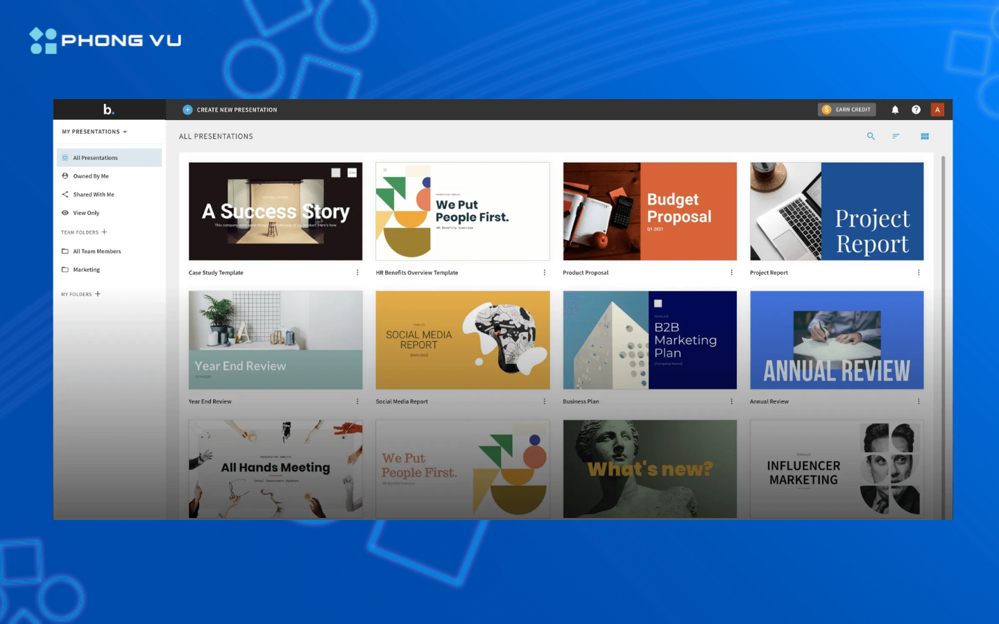 Beautiful AI là một trong những trang web làm Powerpoint