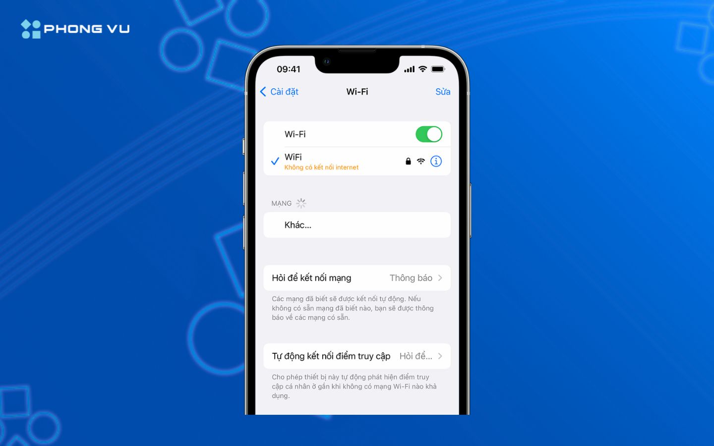 Lỗi Wi-Fi không hoạt động hoặc tự ngắt khi cập nhật hệ điều hành