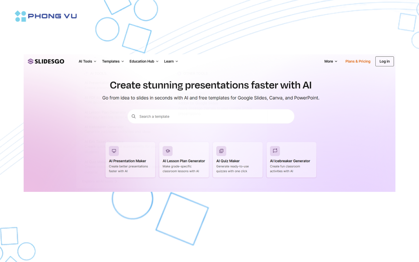 Mẫu slide tươi trẻ, dễ tải và sử dụng