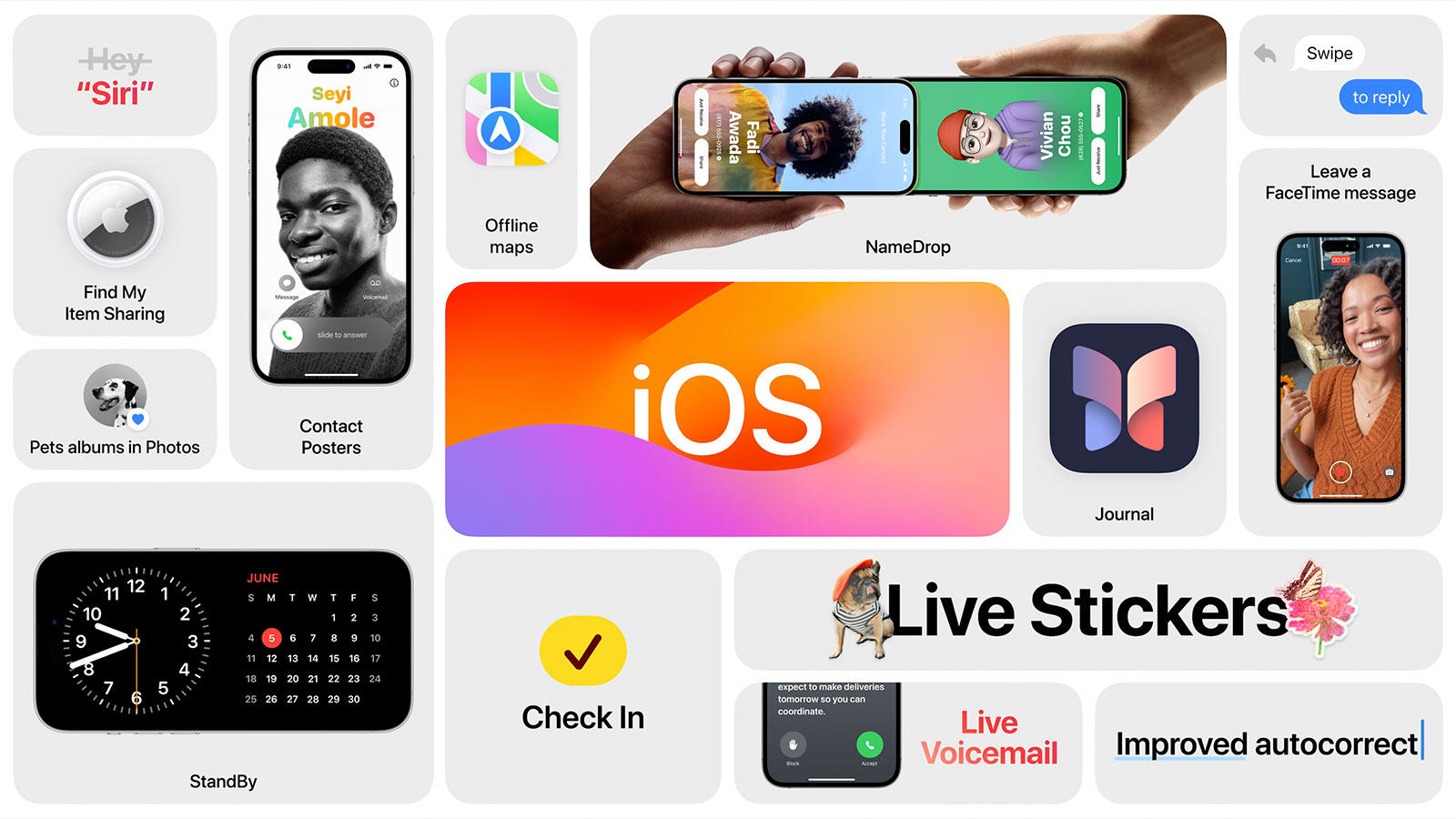 iOS 17 ra mắt nhiều tính năng mới: Biến iPhone thành đèn ngủ, không còn Airdrop