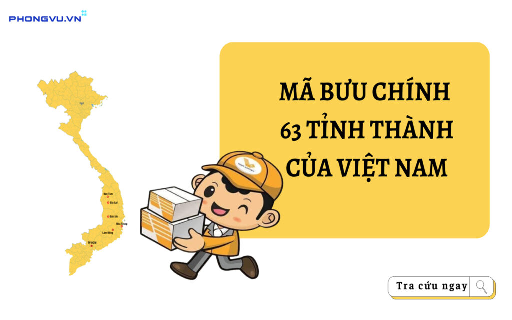 Mã bưu năng lượng điện không hề thiếu của 63 thành phố Việt Nam
