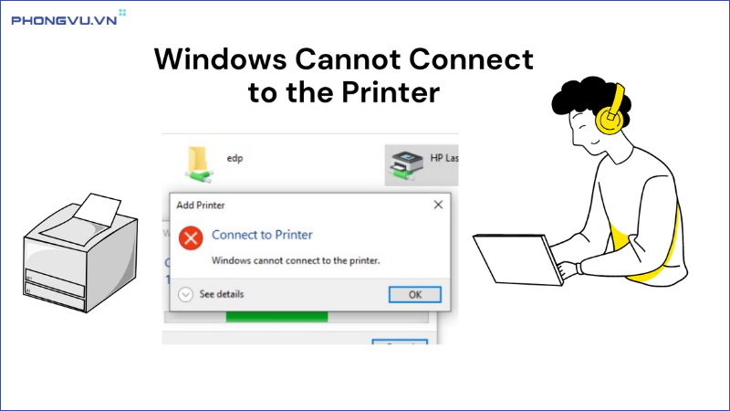 lỗi windows cannot connect to the printer
