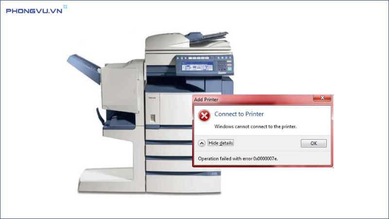 Windows cannot connect to the printer 1