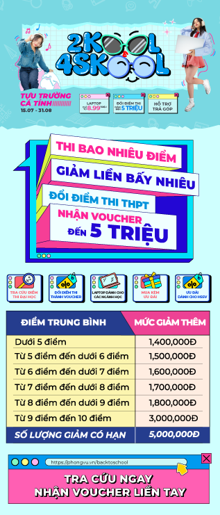 Banner chương trình Back To School - Đổi điểm nhận voucher