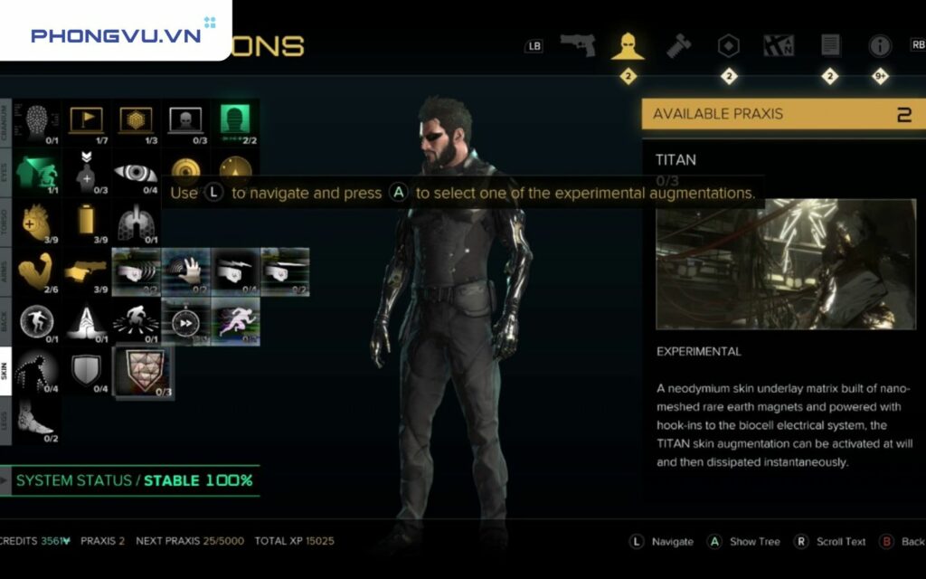 kỹ năng Deus Ex: Mankind Divided