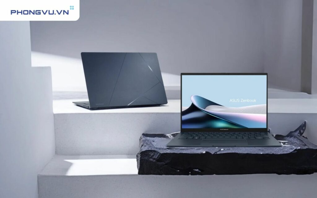 ASUS Zenbook 14 OLED AI là mẫu laptop sở hữu thiết kế mỏng nhẹ nhỏ gọn chỉ 1,2kg