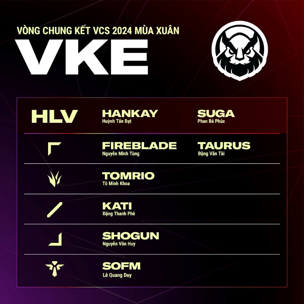 đội hình VCS