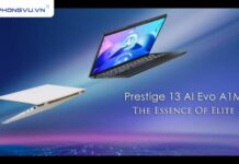 Review laptop MSI Prestige 13 AI Evo tích hợp AI mới thách thức mọi nhu cầu văn phòng laptop MSI Prestige