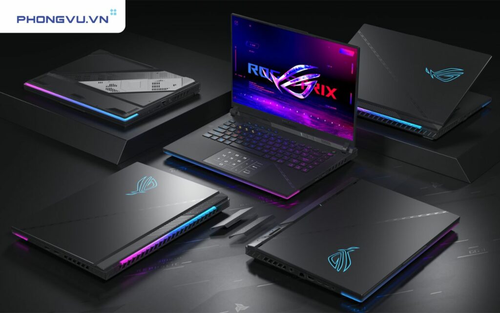 Dòng laptop gaming Asus ROG được thiết kế cực kỳ độc đáo, mang đậm nét hầm hố, mạnh mẽ