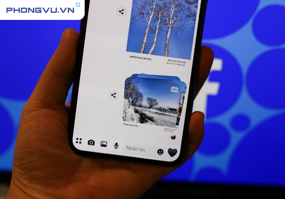 Ảnh gửi HD qua Messenger đã được phê duyệt.