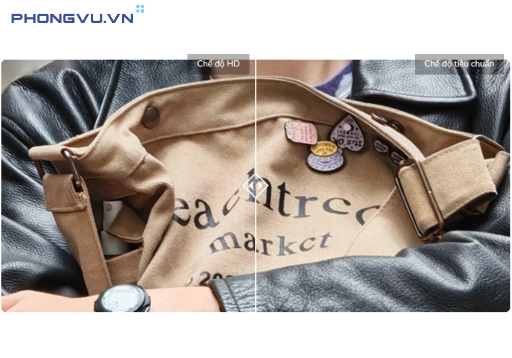 Chất lượng giữa ảnh gửi HD qua Messenger