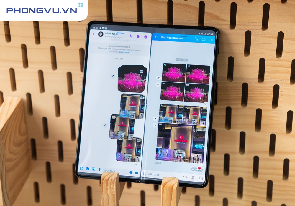 So sánh chất lượng ảnh gửi HD qua Messenger và Zalo