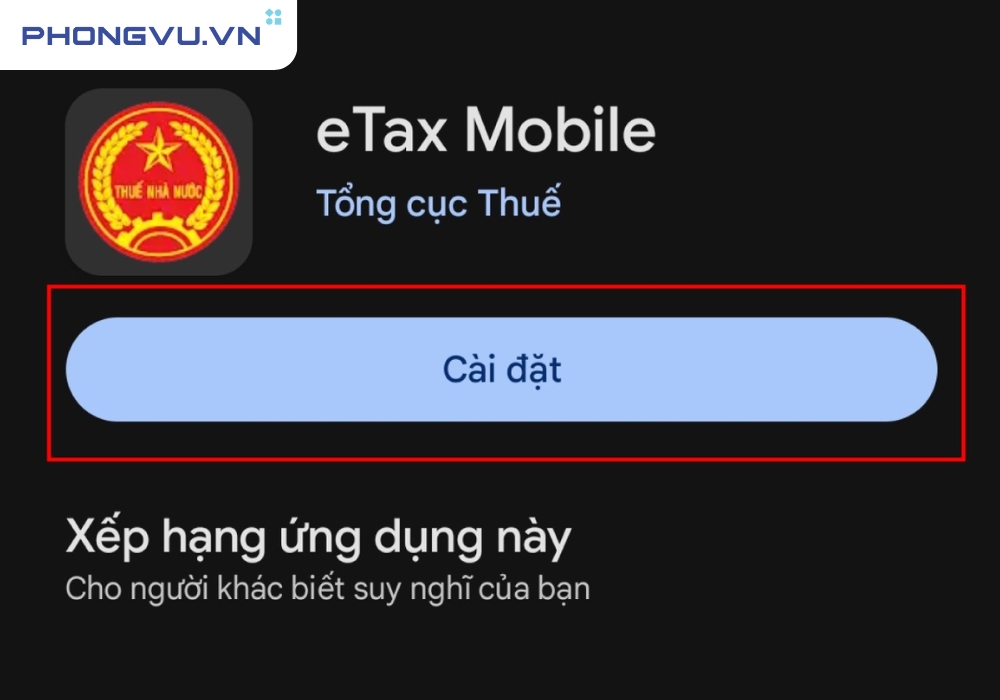 Ứng dụng eTax Mobile
