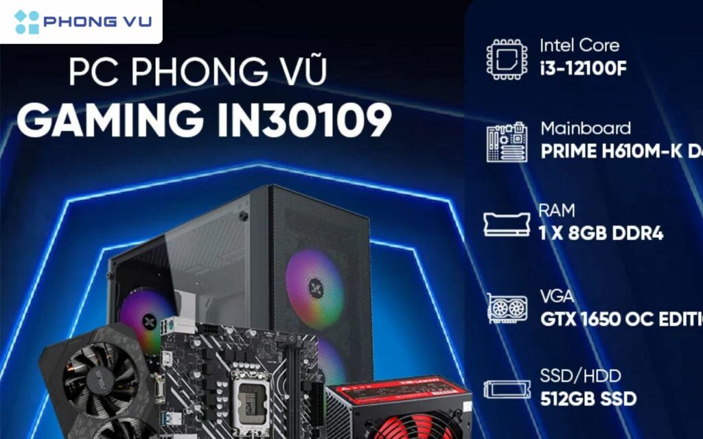 Bộ PC PV Gaming IN30109 được nhiều khách hàng quan tâm đến
