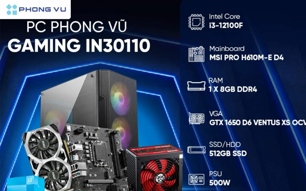 PC PV Gaming IN30110 có khả năng chơi các tựa game online phổ biến