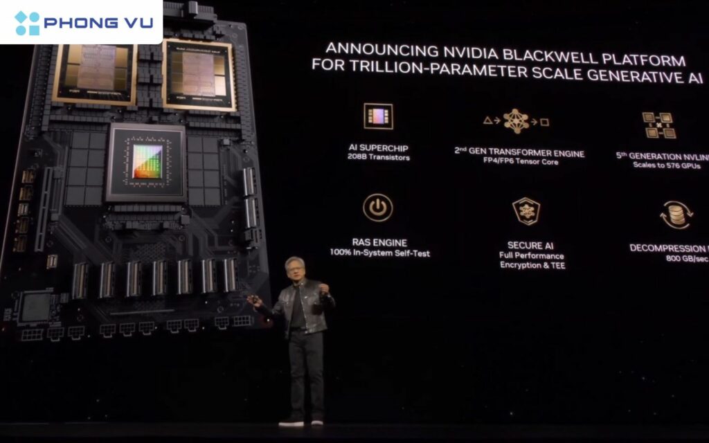 NVIDIA vừa qua cũng giới thiệu GPU Blackwell là mã kiến trúc thế hệ tiếp theo ra mắt cuối 2024