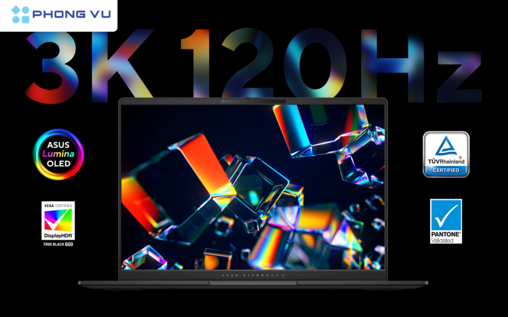 Vivobook S 14 OLED mang lại một không gian hiển thị tối đa
