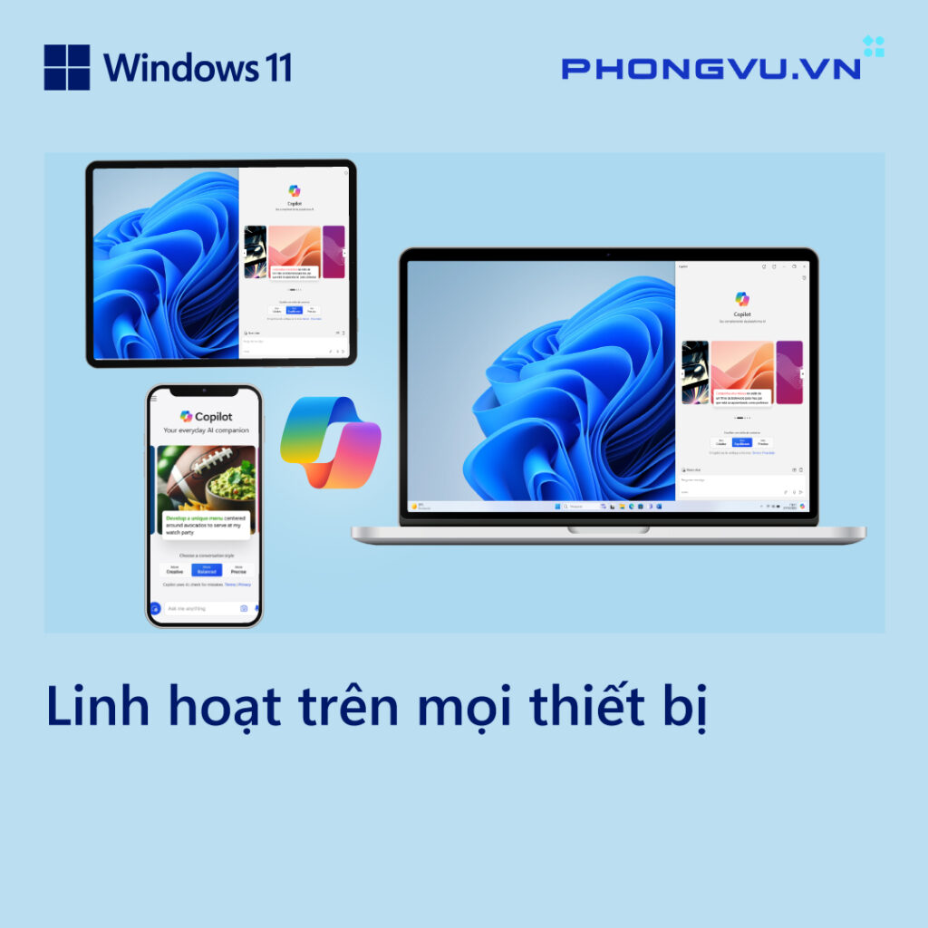 Thoải mái sử dụng Copilot trên nhiều thiết bị